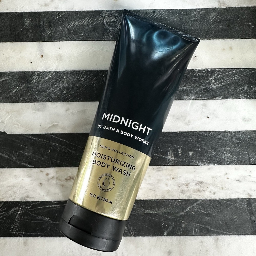 BATH & BODY WORKS MIDNIGHT Moisturizing Body Wash Men's - Full Size 10 oz NEW